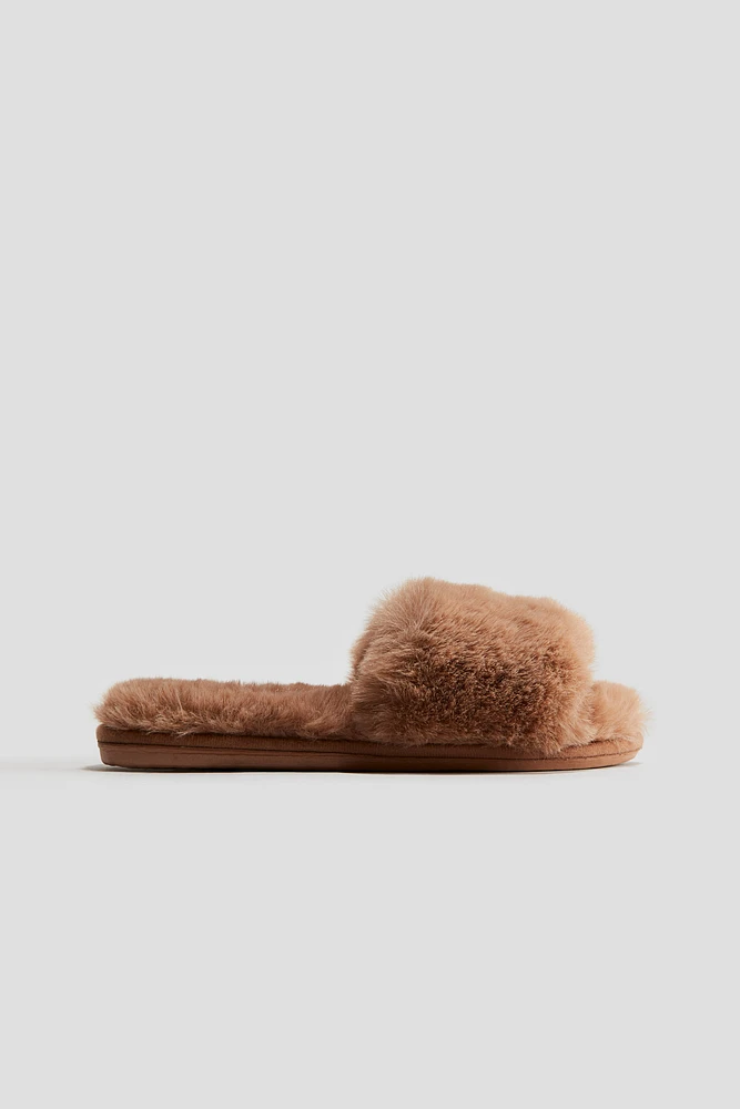 Fluffy slippers