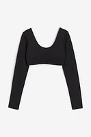 DryMove™ Long-sleeved Sports Crop Top