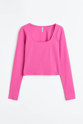 Long-sleeved Cotton Top