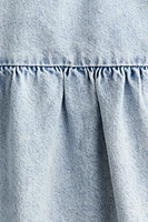 Tie-Detail Denim Dress