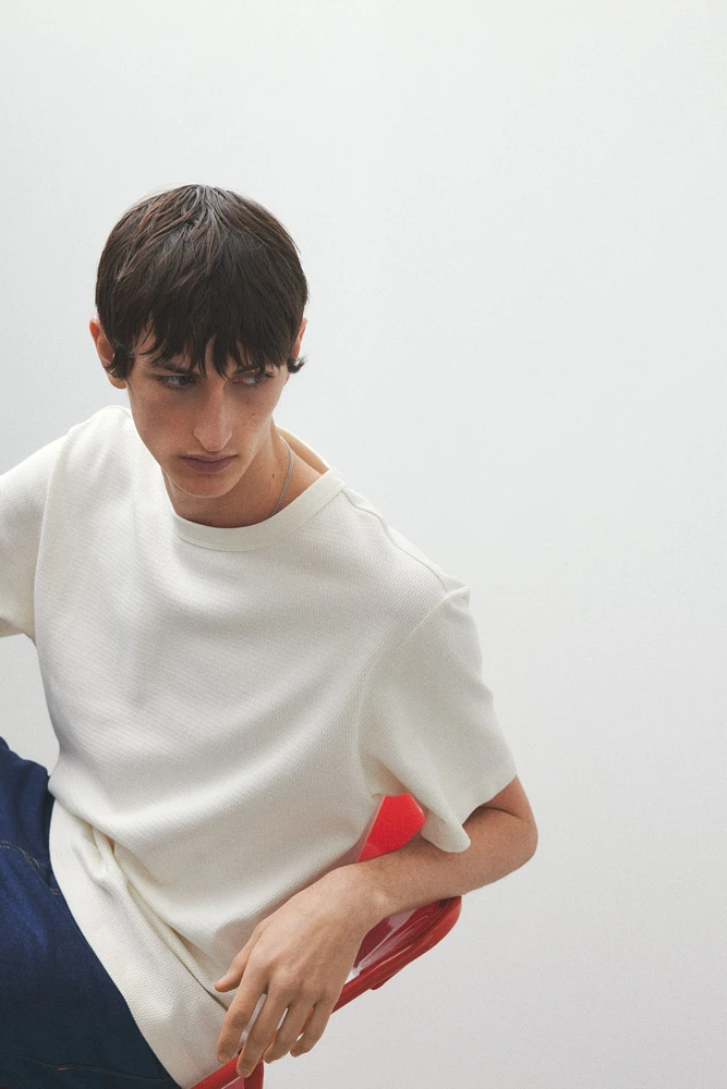 Regular Fit Waffled T-Shirt