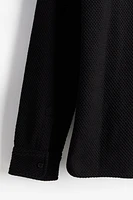 Regular Fit Hole-knit Shirt