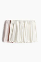 Lot de 2 shorts pyjama en pointelle