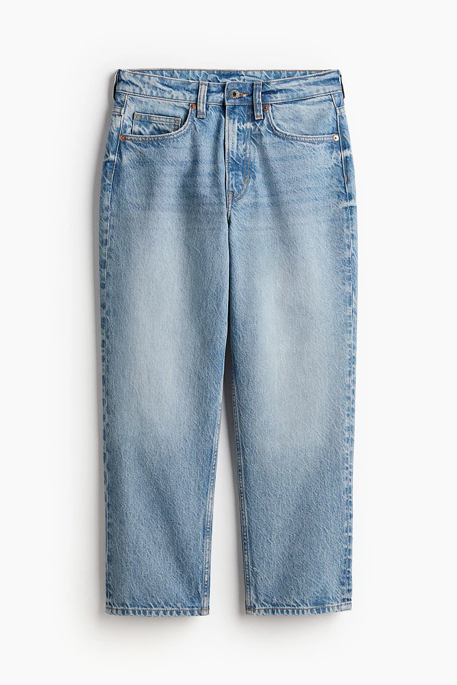 Straight High Cropped Jeans