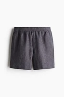 Regular-Fit Linen Shorts