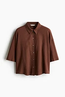 Linen-Blend Shirt