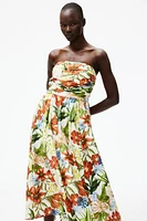 Pleated Bandeau Dress