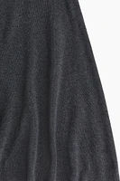 Fine-Knit Mock Turtleneck Dress