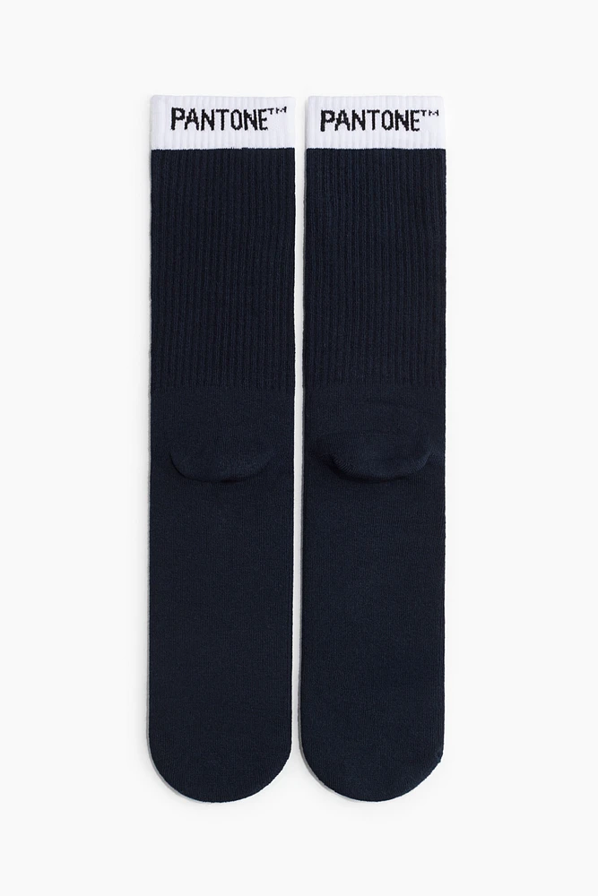 Motif-detail Socks