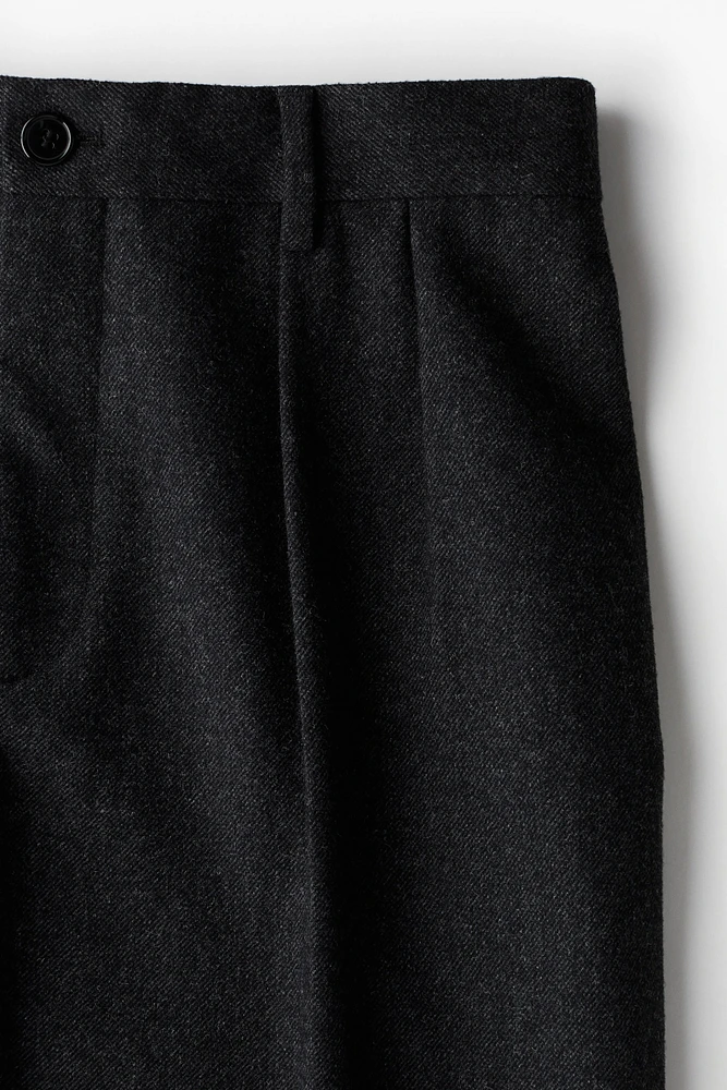 Loose Fit Wool-Blend Pants