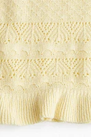 Crochet-Look Sleeveless Top
