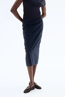 Eyelet-Embroidered Pencil Skirt