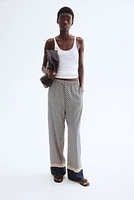 Wide-cut Pull-on Pants