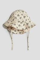 Patterned Cotton Sun Hat