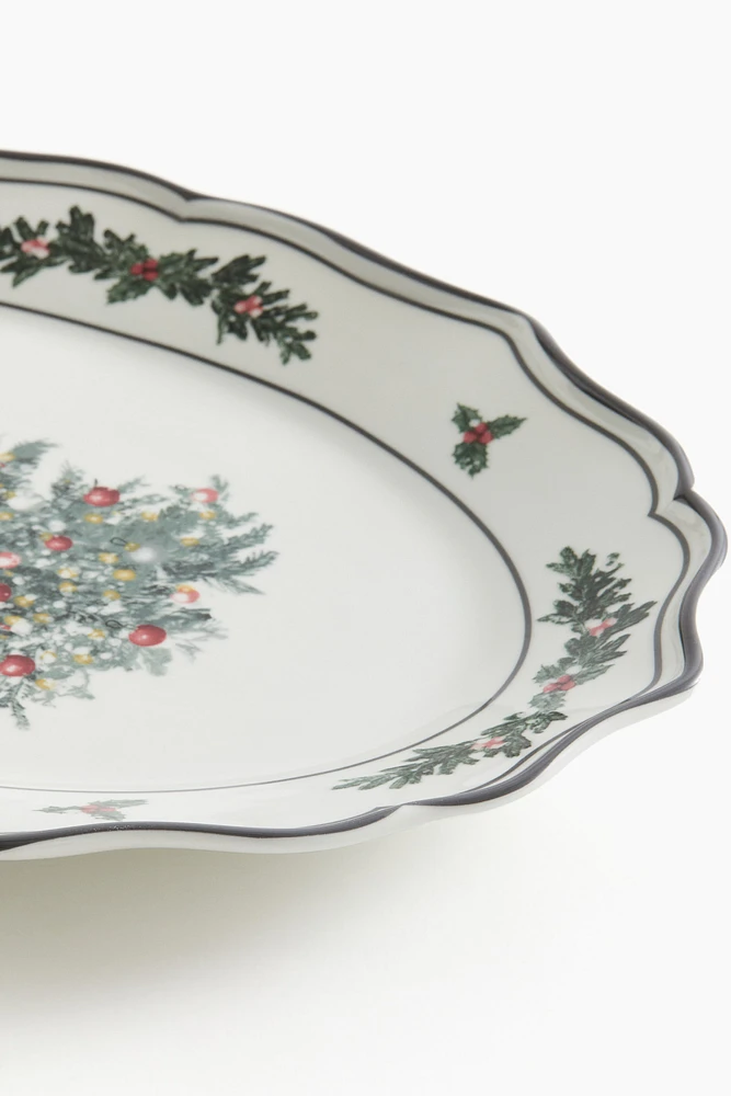 Large Porcelain Serving Plate