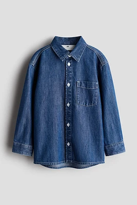 Chemise en denim de coton