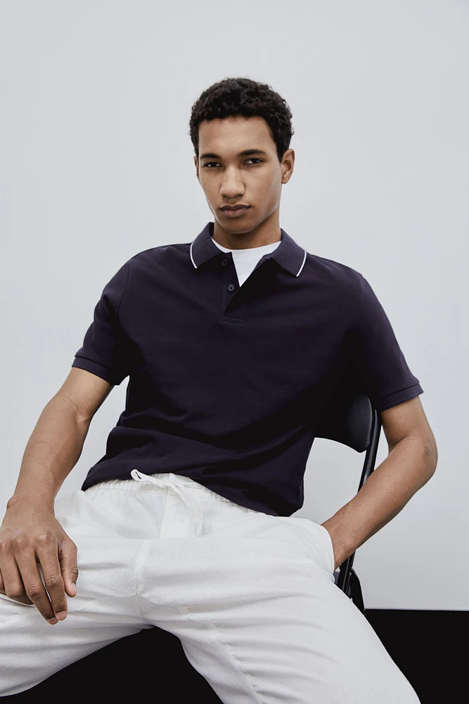 Slim Fit Cotton Polo Shirt