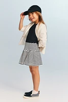 Pleated Jersey Skirt