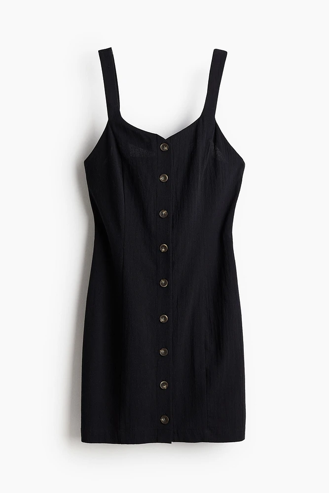 Button-front Cotton Dress