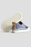 Cotton Canvas Slip-on Shoes