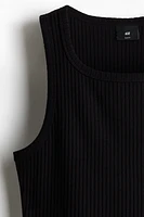 Slim-Fit Ribbed Tank Top