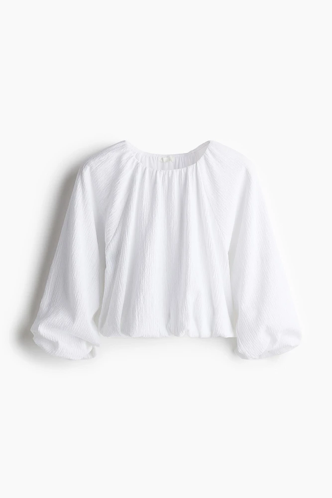 Balloon-Sleeved Top