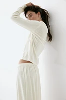 Pointelle Jersey Pajamas