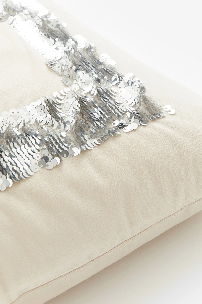 Cushion Cover with Flip-sequin Motif