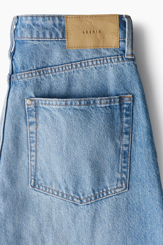 Jean Taille Haute Coupe Tonneau
