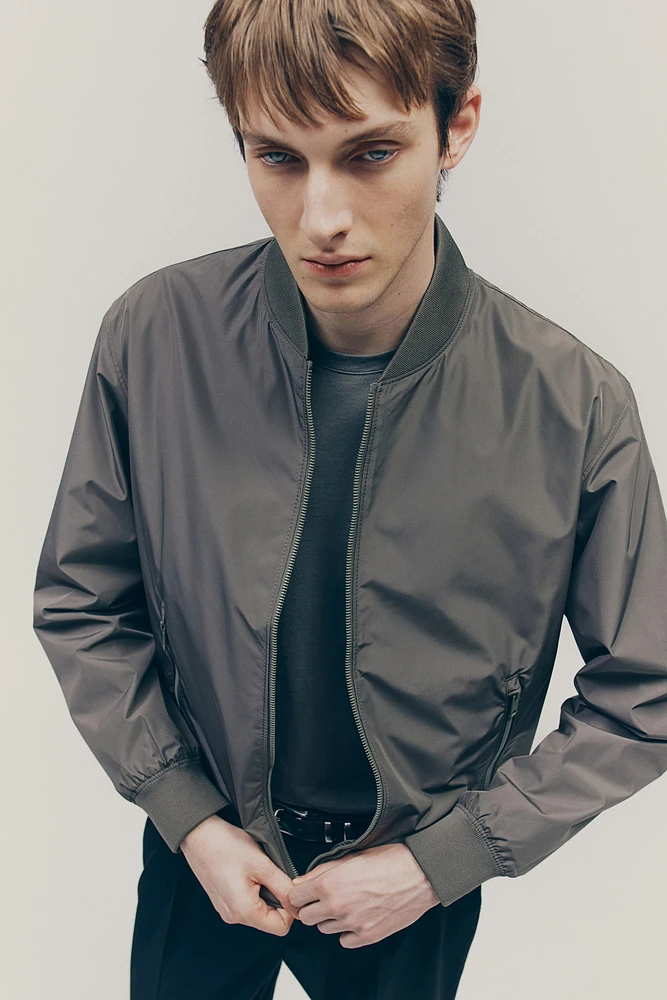 Regular-Fit Lightweight Bomber Jacket