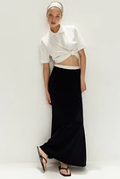 Flared Jersey Skirt