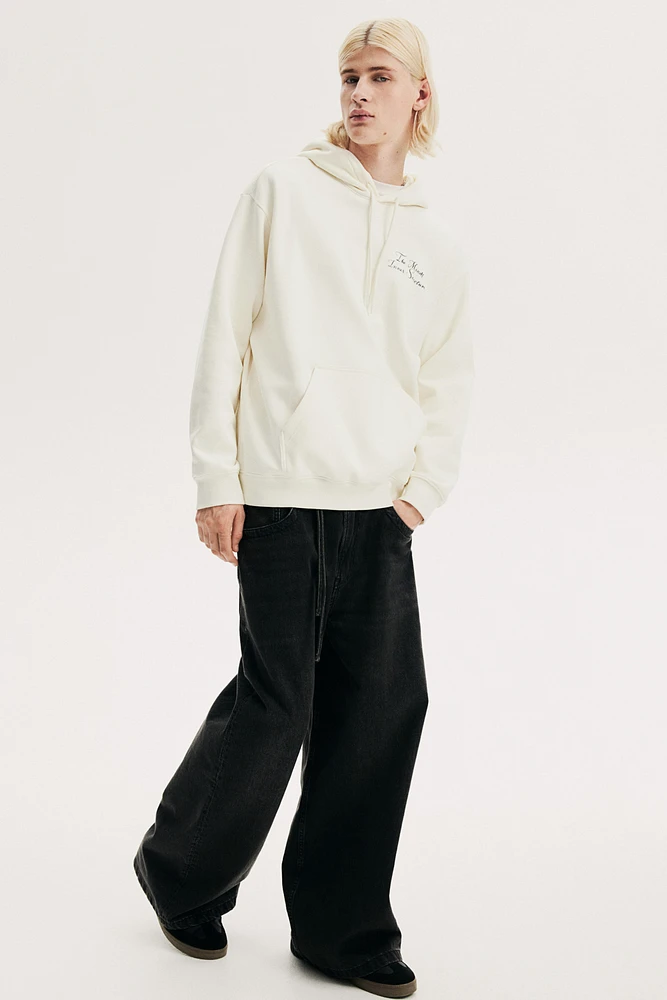 Loose Fit Printed Hoodie