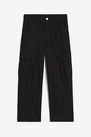 Lined Cotton Cargo Pants