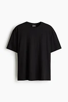 Linen-Blend Pajama T-Shirt and Shorts