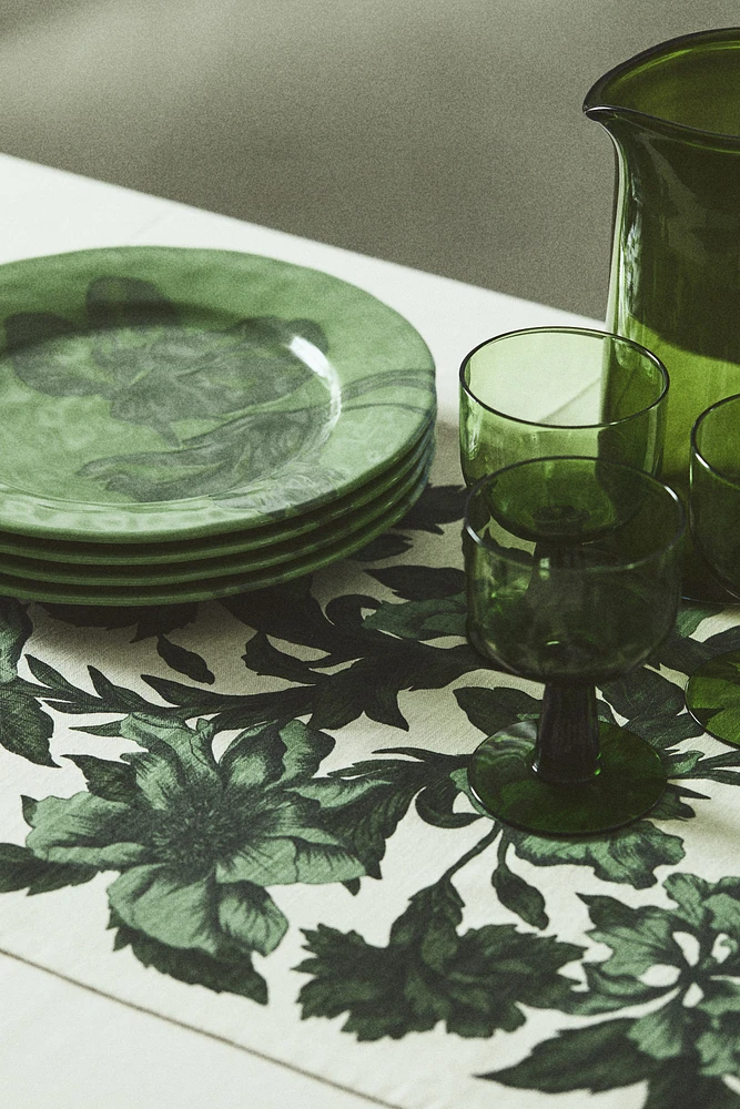 Grande assiette en grès cérame à motif