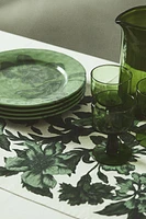Grande assiette en grès cérame à motif