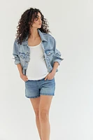 MAMA Denim Shorts