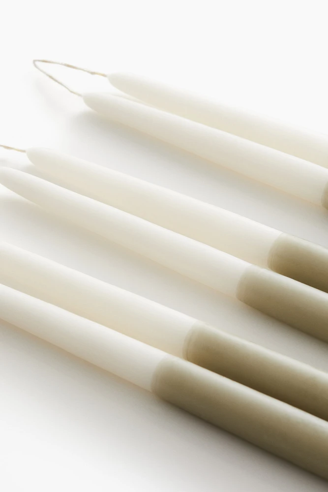 6-pack Dip-Dye Taper Candles