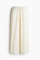 Seersucker Drawstring Pants