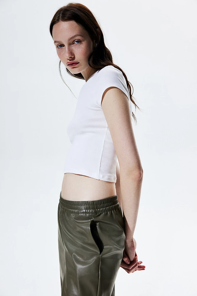 Wide Coated Joggers