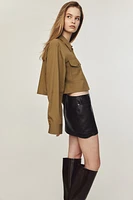 Cropped Cargo Shirt