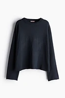 Roll-edge Sweater