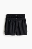 2-pack Woven Cotton Sateen Boxer Shorts