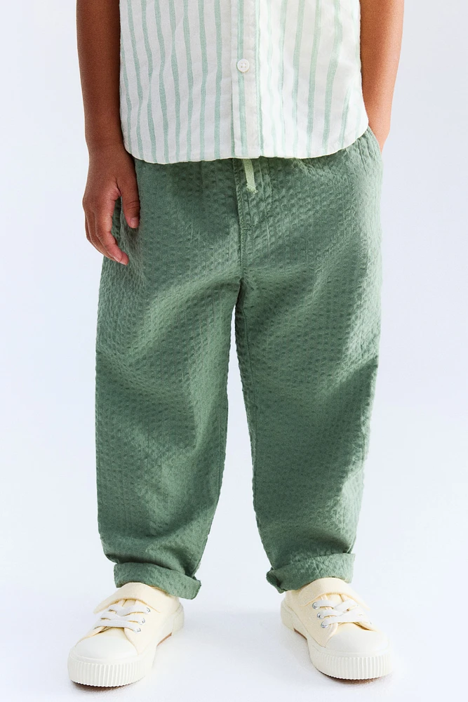 Cotton Seersucker Pants