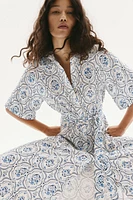 Tie-belt Shirt Dress
