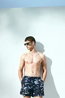 Patterned Swim Shorts