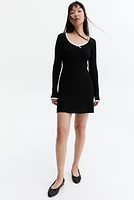 Rib-Knit Bodycon Dress