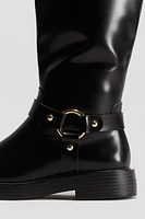 Knee-High Biker Boots