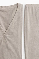 Ribbed Jersey Pajamas