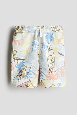Short en molleton imprimé